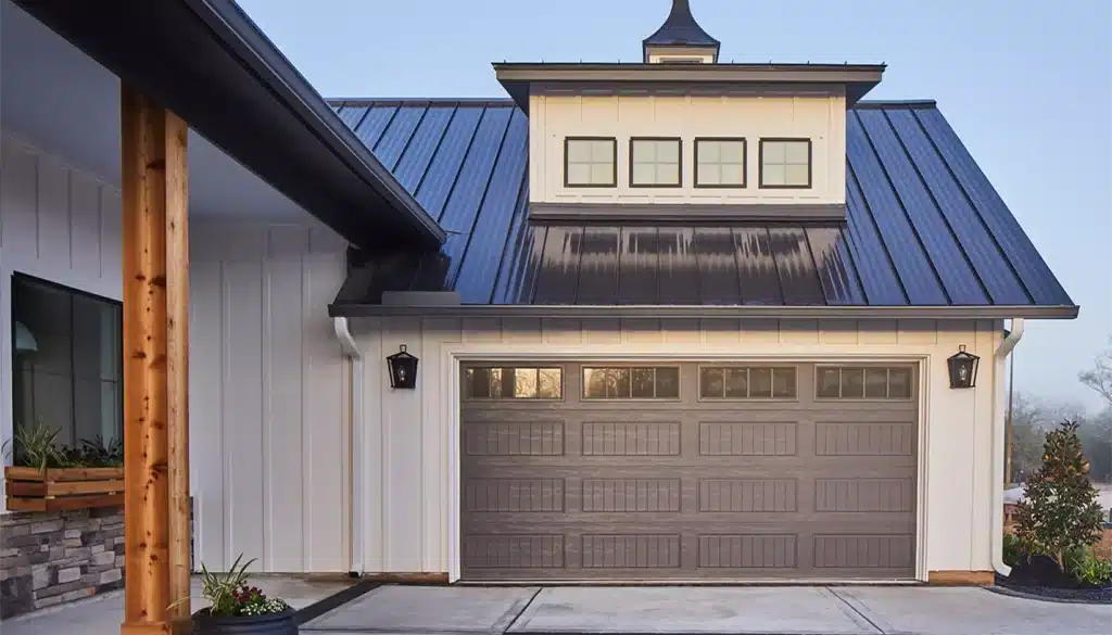 Brown gallery steel garage door from Clopay of Greensboro, NC